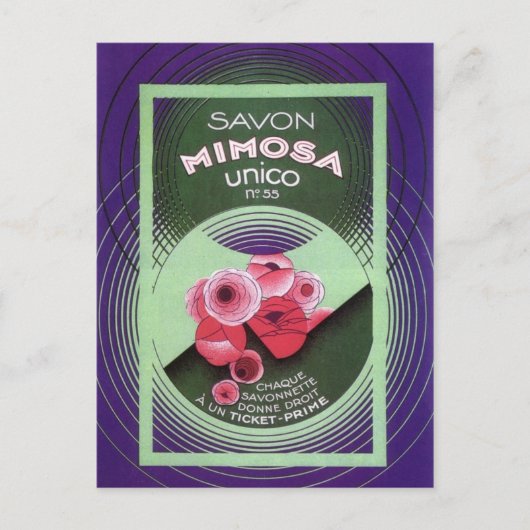 Savon Mimosa Unico 55 Briefkaart (Voorkant)