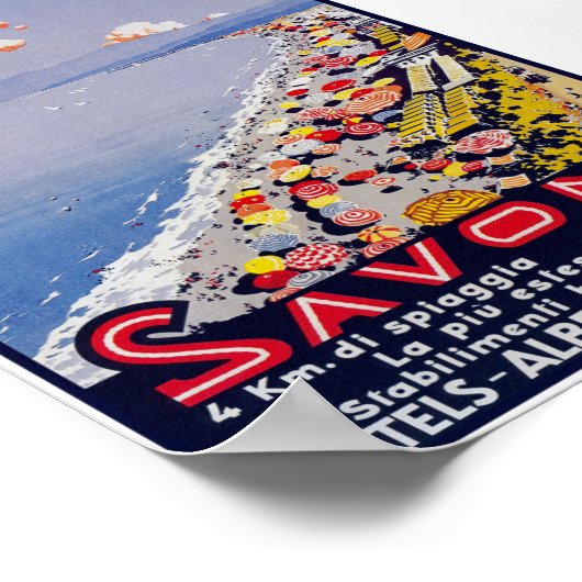 Savona Italië Poster voor reizen (Hoek)