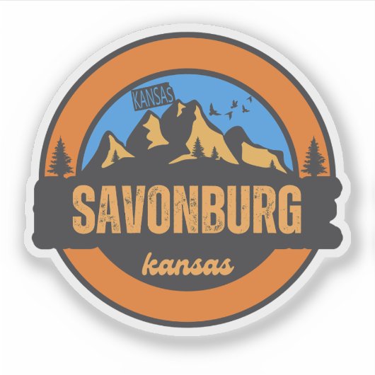 Savonburg, Kansas Sticker (Voorkant)