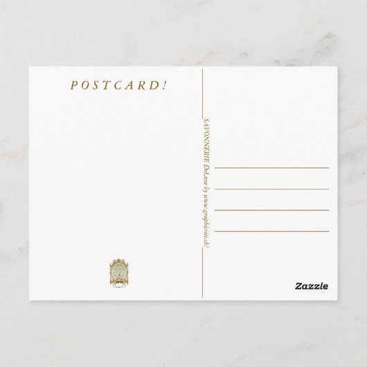 SAVONNERIE ~ BRIEFKAART (Achterkant)