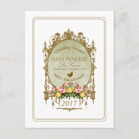 SAVONNERIE ~ BRIEFKAART (Voorkant)