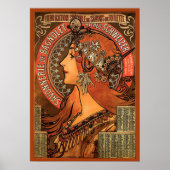 Savonnerie De Bagnolet door Mucha Poster (Voorkant)