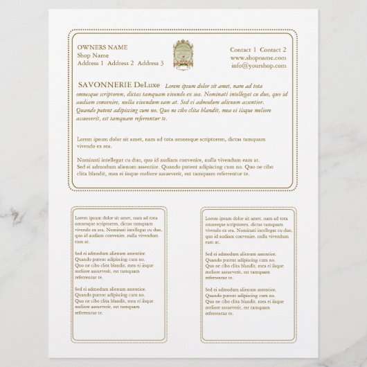 SAVONNERIE ~ Flyer (Achterkant)