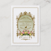 SAVONNERIE ~ Visitekaartje (Voorkant)
