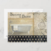 Savons de Bains Briefkaart (Voorkant / Achterkant)