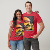 Savor a Juicy Cheeseburger with Fresh Veggies frie T-shirt (Unisex)