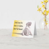 "Savor The Moment"  Note Card Kaart (Gele Bloem)