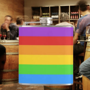 Savor with Pride: Regenboogvlag Heupfles