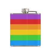 Savor with Pride: Regenboogvlag Heupfles (Achterkant)