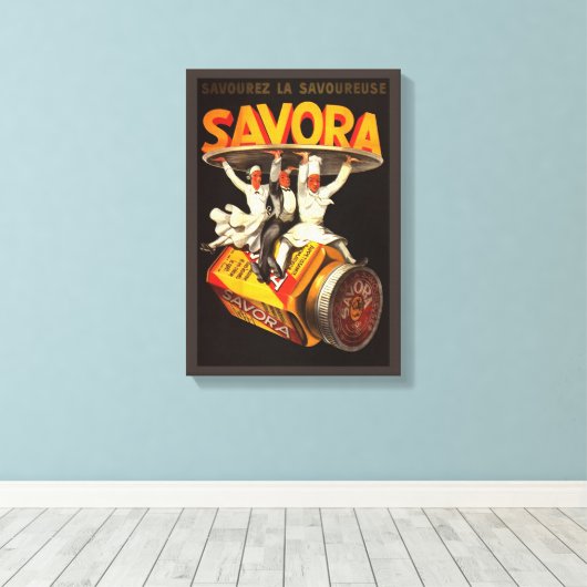  Savora Condition Advertisation Canvas Afdruk (Insitu (Houten vloer))