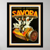 "Savora" Franse Deco Advertisement 16x20 Poster (Voorkant)