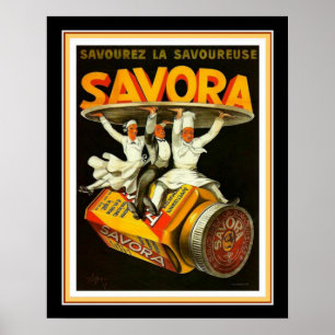 "Savora" Franse Deco Advertisement 16x20 Poster