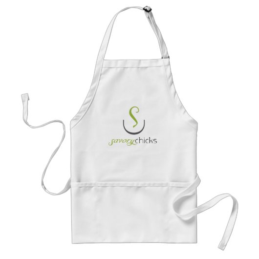 Savory Chicks Apron Standaard Schort (Voorkant)