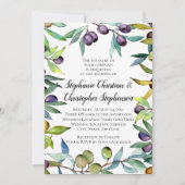 Savory Olife Tuscan Waterverf Wedding Kaart (Voorkant)