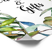 Savory Olife Tuscan Waterverf Wedding Poster (Hoek)