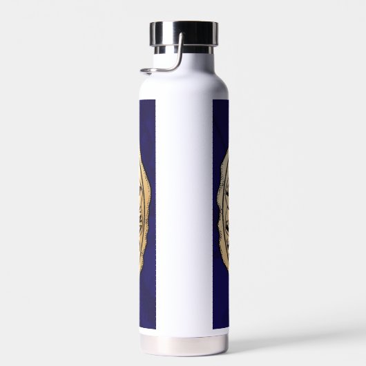 Savoy Blauw en Goud Water fles (Rechts)