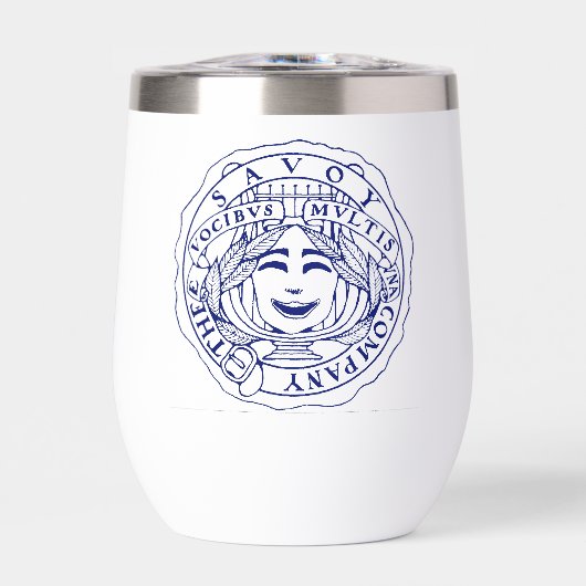 Savoy Blue Wine Tumbler (Voorkant)