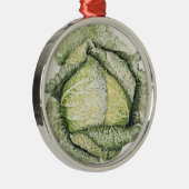 Savoy Cabbage Metalen Ornament (Rechts)