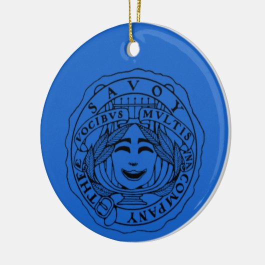 Savoy ceramic ornament blue (Links)