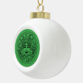 Savoy ceramic ornament round ball (Rechts)