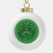 Savoy ceramic ornament round ball (Voorkant)