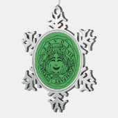 Savoy groene Sneeuwvlok ornament (Rechts)