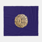 Savoy Logo blanket navy Fleece Deken (Voorkant (Horizontaal))