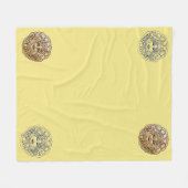 Savoy Logo blanket yellow Fleece Deken (Voorkant (Horizontaal))