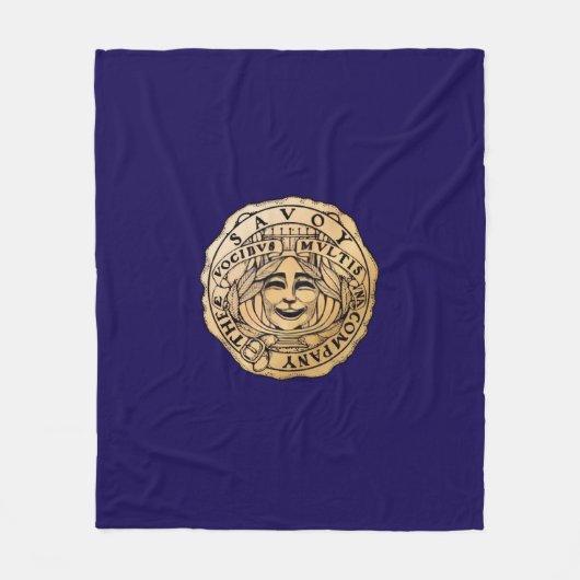 Savoy Logo deken navy (Voorkant)