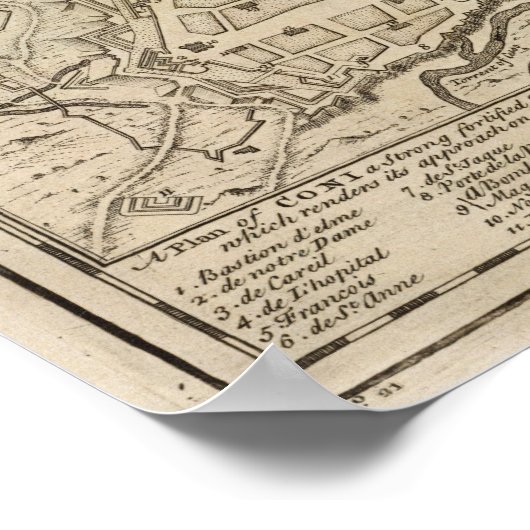 Savoy, Piemont, Montferrat Poster (Hoek)