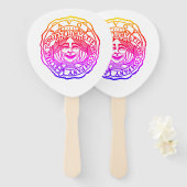 Savoy Regenboogwaaier Handwaaier (Voorkant en achterkant)