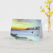 Savrason - Winterlandschap (ontdooien) Kaart (Gele Bloem)