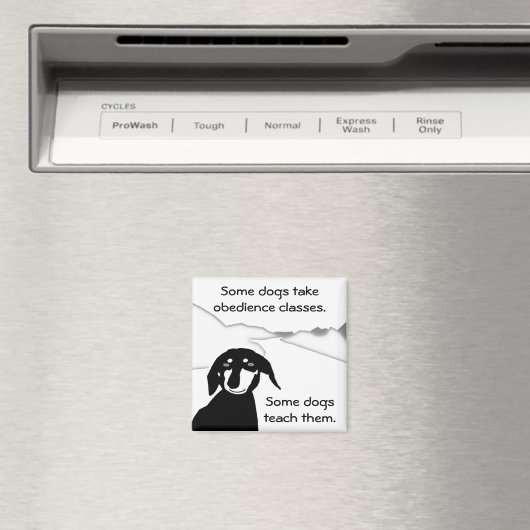 Savvy Sausage Wisdom - gehoorzaamheidslessen Magneet (Insitu (Vaatwasser))