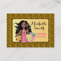 Savvy Shopper African American Visitekaartje
