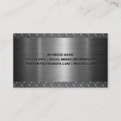 Saw Blade | Ruitstaal | Metaal Visitekaartje (Achterkant)