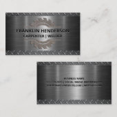 Saw Blade | Ruitstaal | Metaal Visitekaartje (Voorkant / Achterkant)