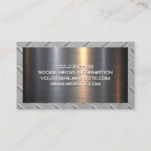 Saw City Logo | Staalmetaalbouw Visitekaartje (Achterkant)