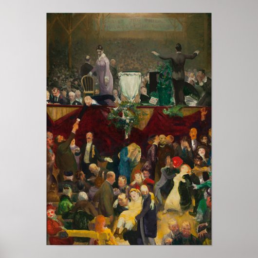 Saw Dust Trail beroemd gemaakt door George Bellows Poster (Voorkant)