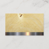 Saw en Hammer | Houtkorrels Visitekaartje (Achterkant)