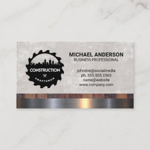 Saw Hammer Logo   Bouwer Visitekaartje