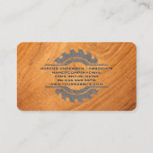 Saw Logo | hout | Blauwdrukken Visitekaartje (Achterkant)