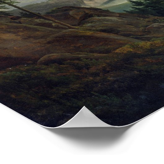 Saw Mill in Noorwegen, 1827 Poster (Hoek)