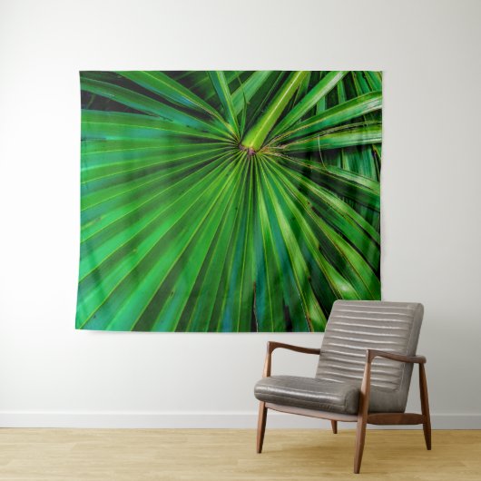 Saw Palmetto Fan Tapestry Wandkleed (In Situ (horizontaal))
