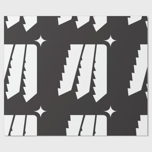 Saw Teeth Wrapping Paper Cadeaupapier (Vlak)