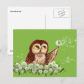 Saw-wdwergdandelion Briefkaart (Voorkant / Achterkant)