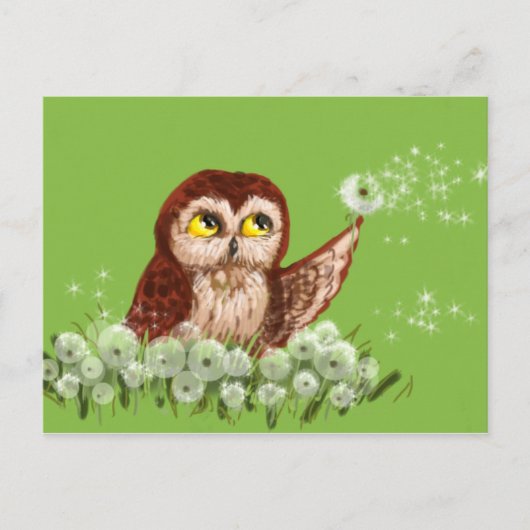 Saw-wdwergdandelion Briefkaart (Voorkant)