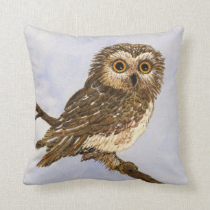 Saw-Whet Owl Pillow Kussen