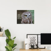Saw-whet Owl Poster (Thuiskantoor)