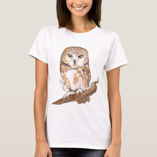 Saw Whet Owl T-shirt (Voorkant)