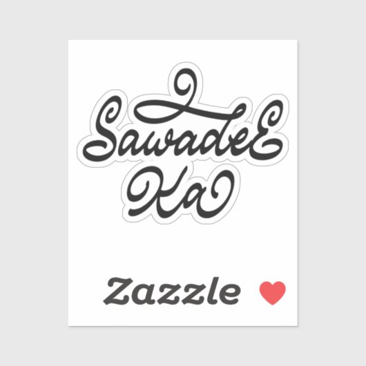 Sawadee Ka - Thaise groet Sticker (Vel)